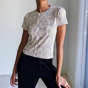 Aritzia Everyday Tee - Snakeskin